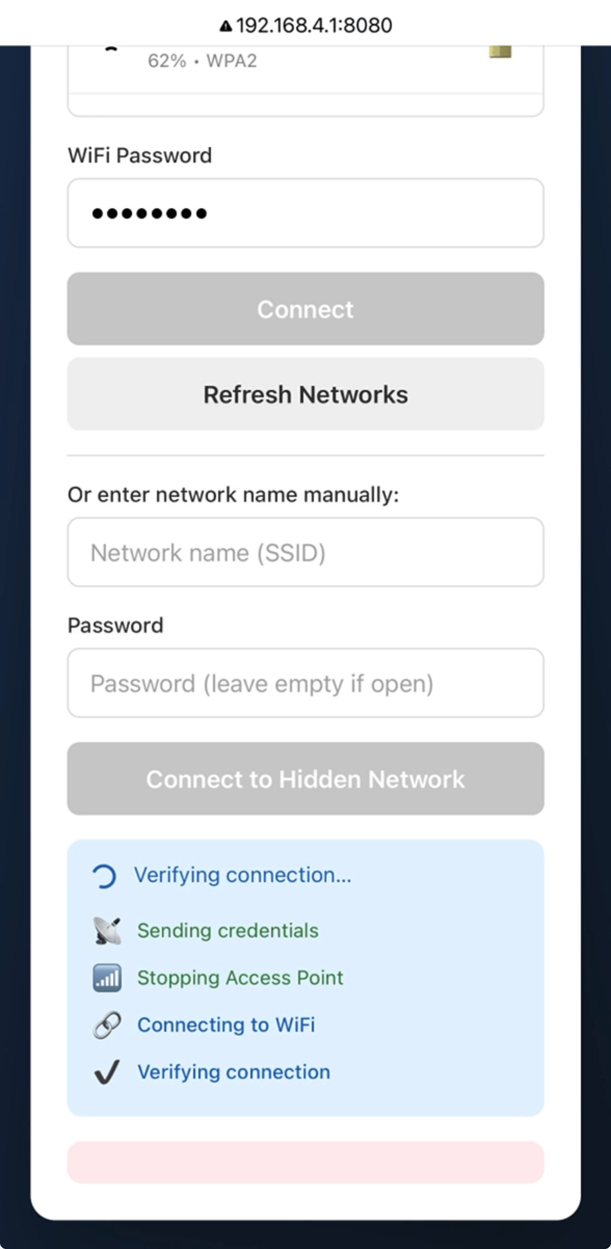 Wi-Fi Setup (SoftAP Mode) — reference image 4